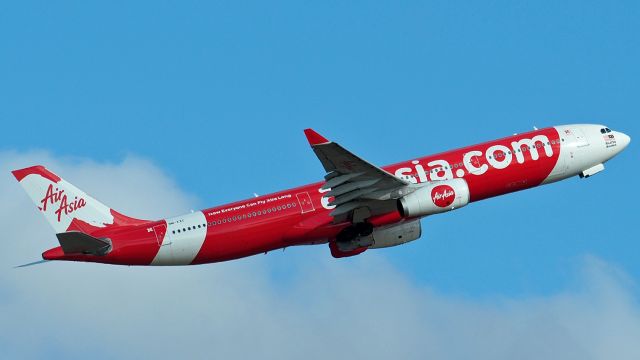 Airbus A330-300 (9M-XXC) -  Airbus A330-343 cn 1048. Air Asia X 9M-XXC name Midnight excapada departure rwy 21 YPPH 16 December 2017.