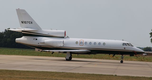 Learjet 31 (N107CV) - Falcon 50 visit in June 2012...