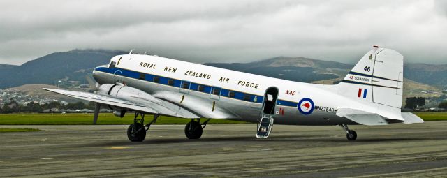 Douglas DC-3 (ANZ3546) - 28 February 2009. The last day of civil operations at Wigram Aerodrome before being closed forever. Formally a military aerodrome, Wigram had been part of Christchurch city since 1917!.br /A C47B painted in RNZAF colors as NZ3546 of 42 Squadron rests on the Wigram apron before departure for the final time. A very sad day for all us Kiwi aviators...