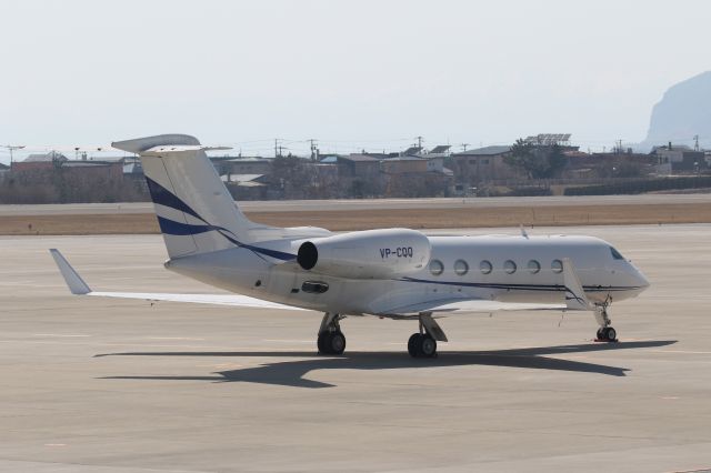 Gulfstream Aerospace Gulfstream IV (VP-CQQ) - 28 March 2016:Gulfstream Aerospace G-IV-X Gulfstream G450