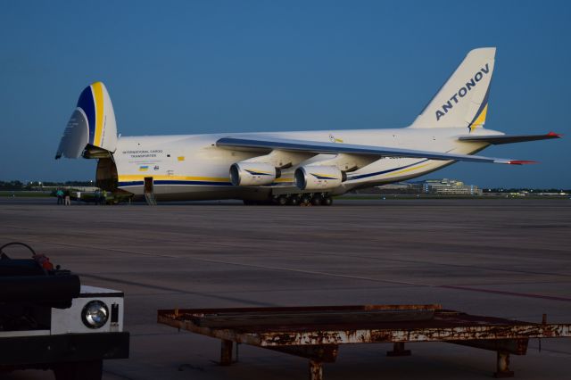 Antonov An-124 Ruslan (UR-82007) - Arrival from RVR. Preparing to load Heavy equipment for delivery to Puerto Rico. C/N 19530501005