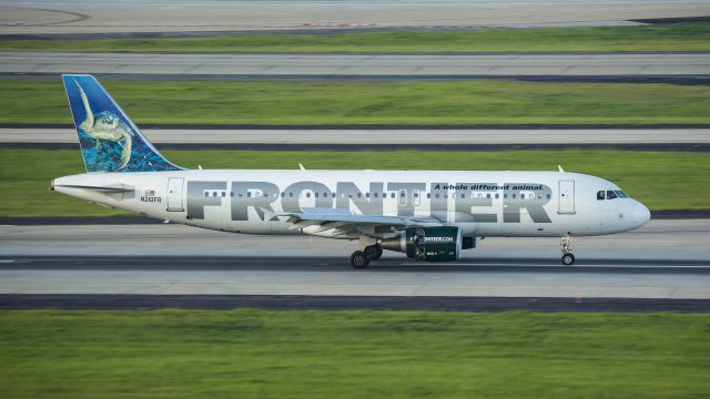 Airbus A320 (N210FR) - Arriving 26Rbr /6/18/17