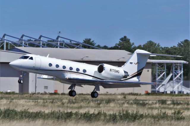 Gulfstream Aerospace Gulfstream IV (N176MG) - Gulfstream G450 (N176MG) departure from KBVY off of runway 34.