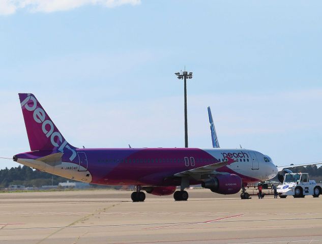 Airbus A320 (JA804P) - I took this picture on Oct 04, 2019.br /MM545/04 NRT-ASJ