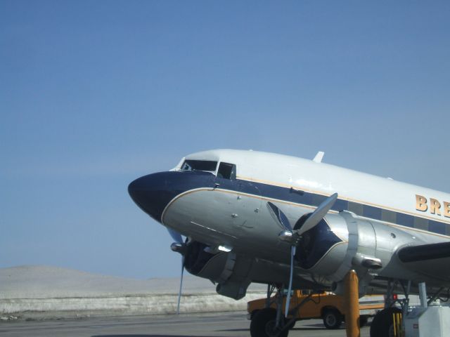 Douglas DC-3 (HB-IRJ) - Parked at Irving Aviation  FBO Goose Airport NL. Arrived May 6/9 Departed May 7/9