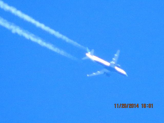 Airbus A320 (N618JB) - JetBlue Airlines flight 514 from LGB to JFK over Southeastern Kansas at 35,000 feet.