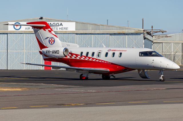 Pilatus PC-24 (VH-AMD) - Pel-Air, operated for NSW Ambulance, (VH-AMD) Pilatus PC-24 makes its second visit to Wagga Wagga. 