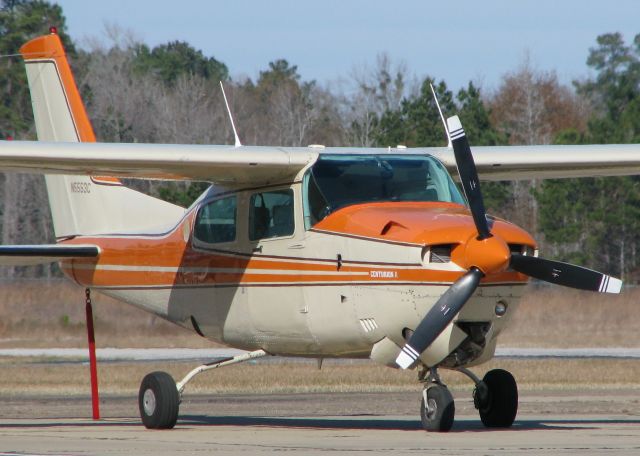 Cessna Centurion (N5553C) - Parked at the Marshall/Harrison County Texas airport.