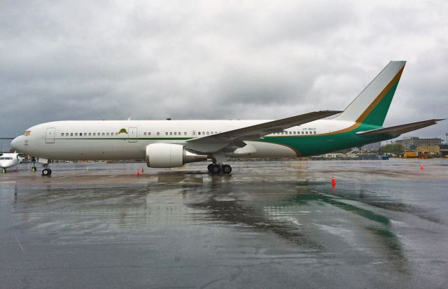 BOEING 767-300 (VP-BKS) - Kalair B767-3P6(ER) in the rain reflecting