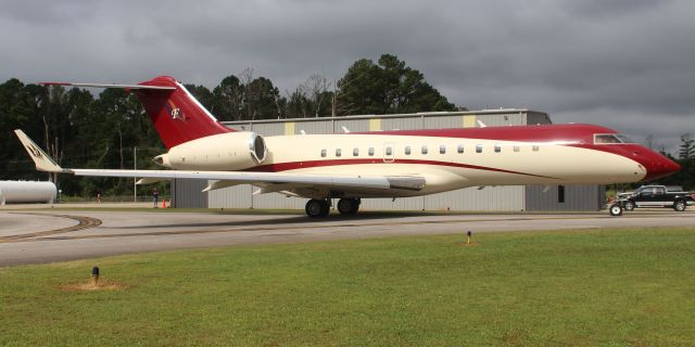 Bombardier Global Express — - A Bombardier BD-700-1A10 Global Express taxiing at Northwest Alabama Regional Airport, Muscle Shoals, AL - August 2, 2018. Tail number scrubbed at the request of the crew.