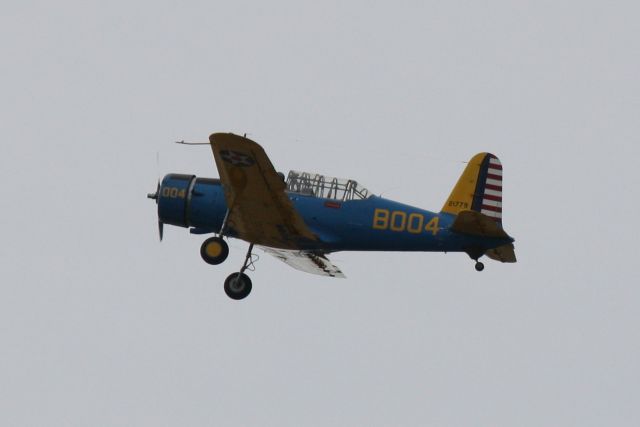 Cessna Skyhawk (N75004) - BT-15 Valiant (N75004) departs Sarasota-Bradenton International Airport