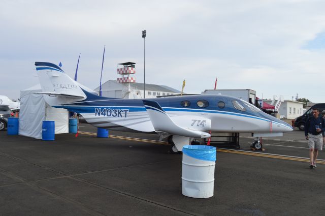 Unknown/Generic Undesignated (N403KT) - Stratos 714 prototype on display at the 54th National Championship Air Races, making its second public air show appearance.