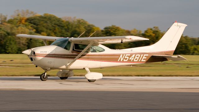 Cessna Skylane RG (N5481E) - Cessna R182 Skylane at Dayton-Wright Brothers Airport, October 2022