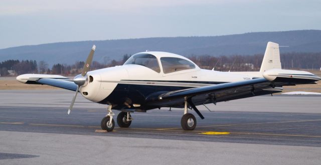 North American Navion (N4358K) - Completely modified Navion. Converted to F model by Sierra Hotel Aero and Navion at Fleming Field KSGS. On ramp for delivery in New Jersey, February 2010. Delivered by Navion factory personnel.