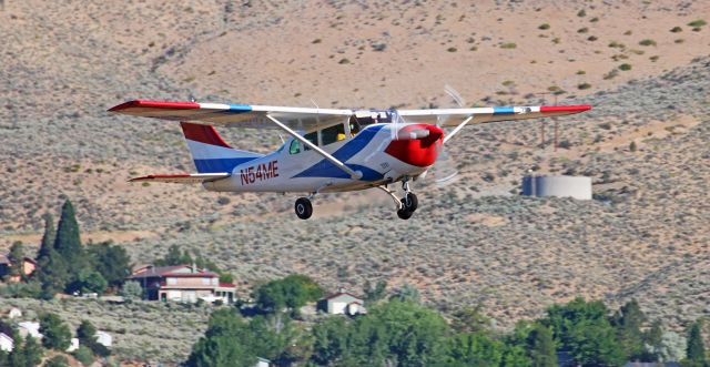 Cessna 206 Stationair (N54ME) - Just off Runway 9-27.