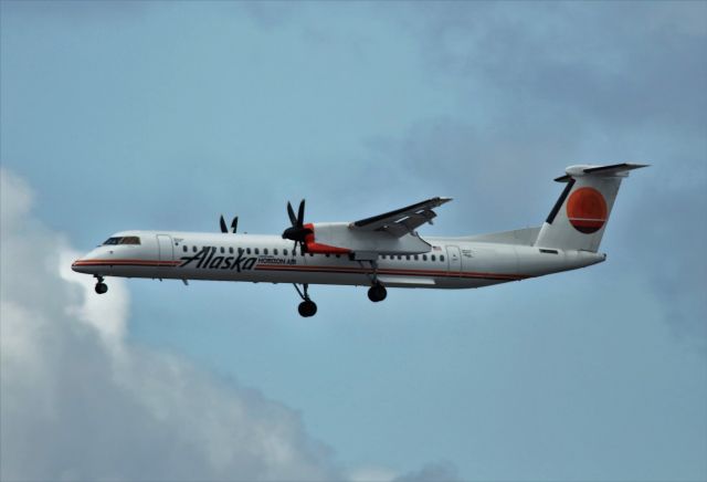 de Havilland Dash 8-400 (N421QX) - Retro Livery   3-29-21