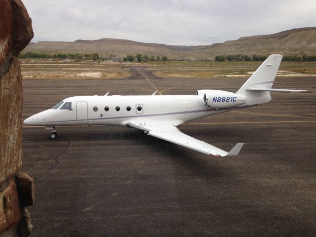 IAI Gulfstream G150 (N8821C) - Chevron G150 at Rangely Airport in Rangely Colorado.