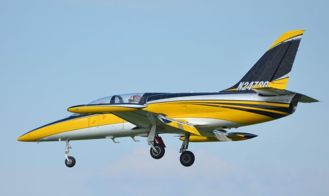 Aero L-39 Albatros (N247SG) - Final approach to runway 36 at Airventure 2018.