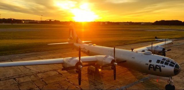 — — - FIFI at Martin State Airport at sunrise