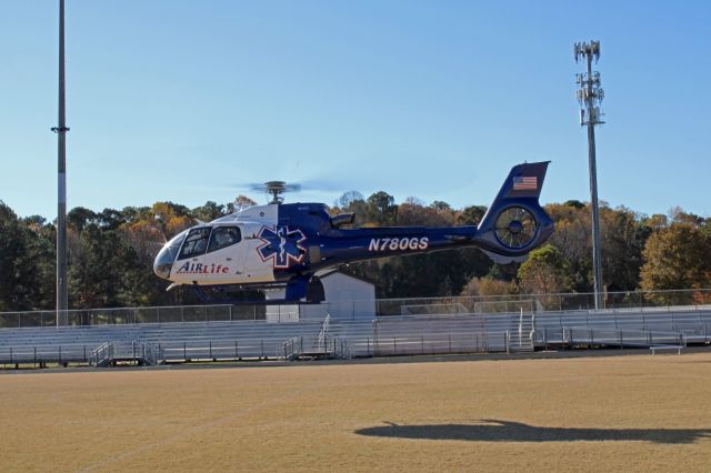 Eurocopter EC-130 (N780GS) - Absolutely epic takeoff from downtown Alpharetta! 