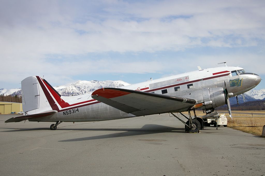 Douglas DC-3 (N59314) - Abbe Air  DC3 seen on the tarmac of the PAAQ airport.