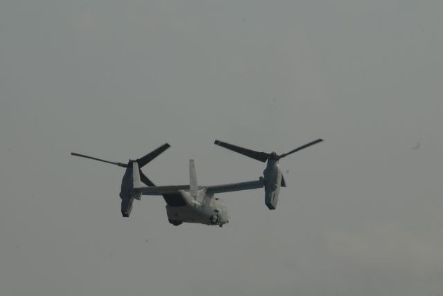 Bell V-22 Osprey — - After Vertical Take off, Gear almost up, Props traversing to forward thrust.