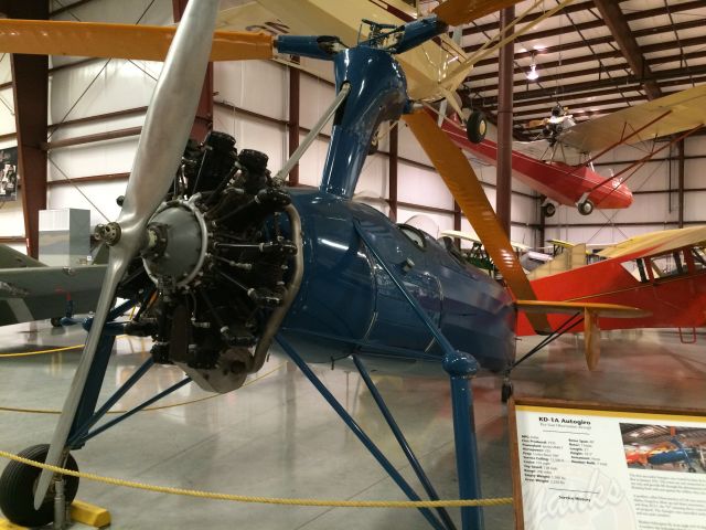 — — - Kellet KD-1A Autogyro at Yanks Air Museum.  Very rare 7/29/16