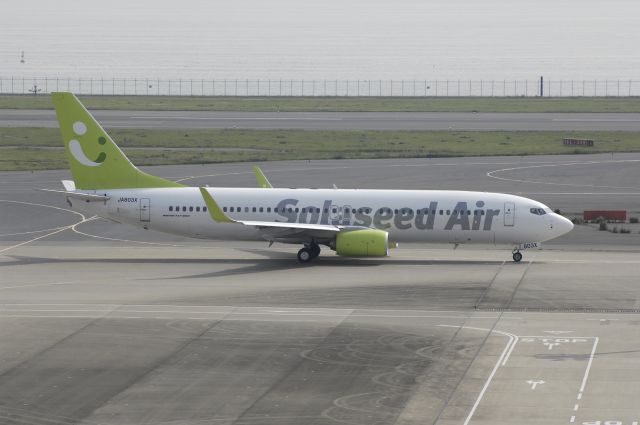 Boeing 737-800 (JA803X) - Taxing at Haneda Intl Airport on 2012/05/08