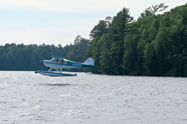 CHRISTEN Husky (N349C) - Landing on Big Lake, Wisconsin.