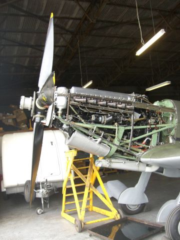 — — - Spitfire engine