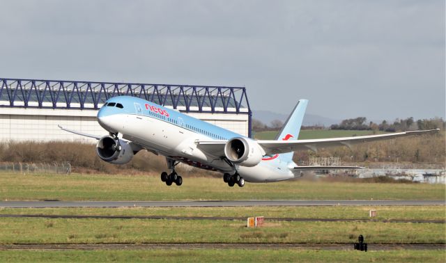 Boeing 787-9 Dreamliner (EI-XIN) - neos b787-9 ei-xin dep shannon after being parked up for two months 16/2/21.