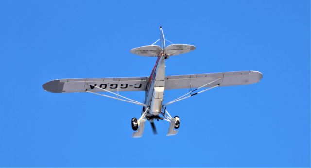 C-GGOA — - C-GGOA Piper PA 18-150 Super Cub survolant la ville de Lavaltrie QC. le 15-01-2023 à 09:16