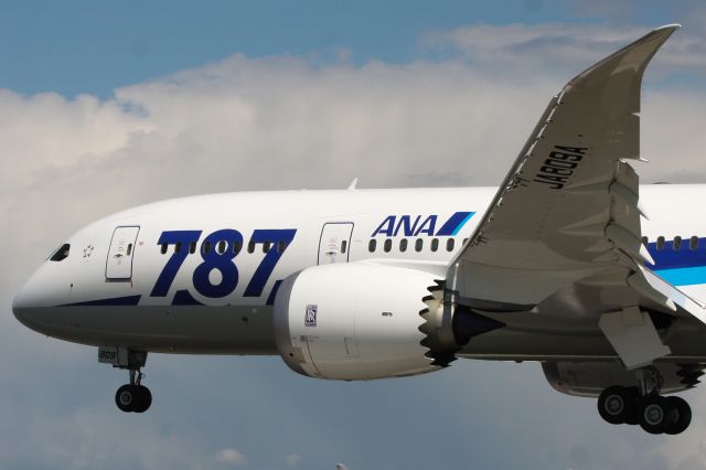 Boeing 787-8 (JA809A) - ANA 787 landing after a test flight.