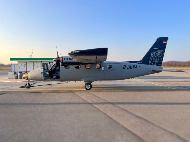 TECNAM P-2012 Traveller (D-IAHM) - At Augsburg, Germany. Aircraft used for survey missions. 07-MAR-2022.