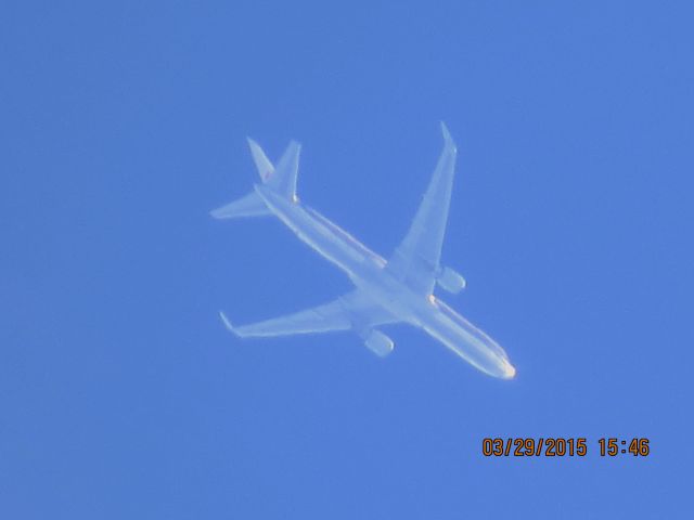 BOEING 767-300 (N360AA) - American Airlines flight 81 from London to DFW over Southeastern Kansas at 38,000 feet.