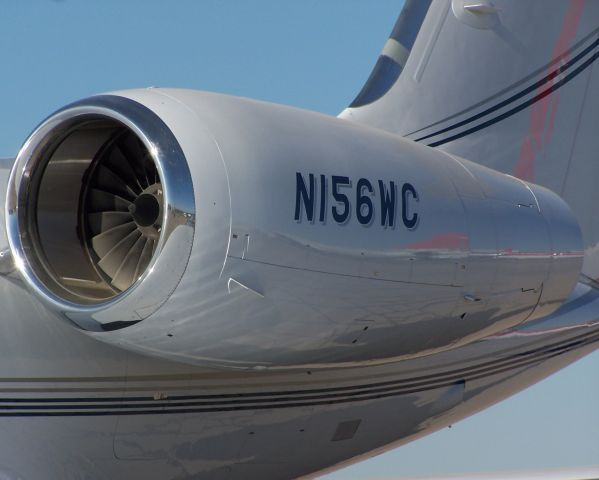 Gulfstream Aerospace Gulfstream IV (N156WC) - Parked on the ramp. Closeup of the engine. Part of my reflections album.