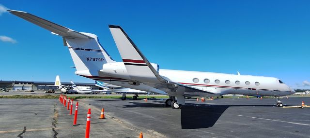 Gulfstream Aerospace Gulfstream V (N797CP) - Conoco Phillips Petroleum jet parked at South Air Park