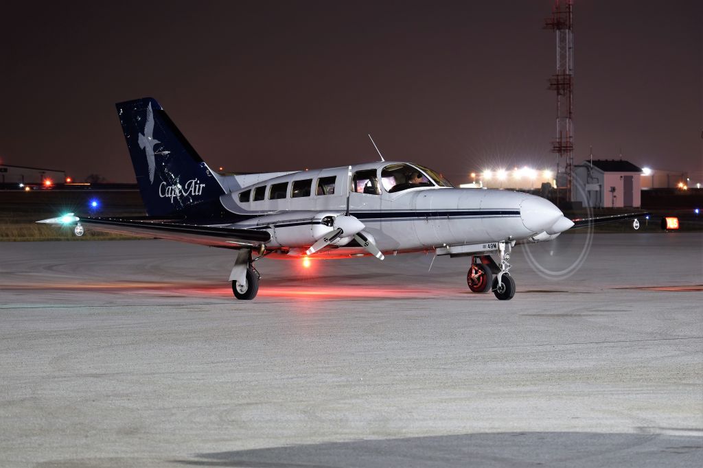 Cessna 402 (N3249M) - Starting up.br /br /Best at full size