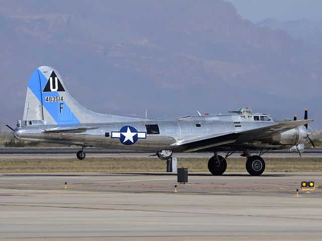 Boeing B-17 Flying Fortress (N9323Z) - Boeing B-17G Flying Fortress N9323Z Sentimental Journey at Phoenix-Mesa Gateway Airport on March 9, 2012.