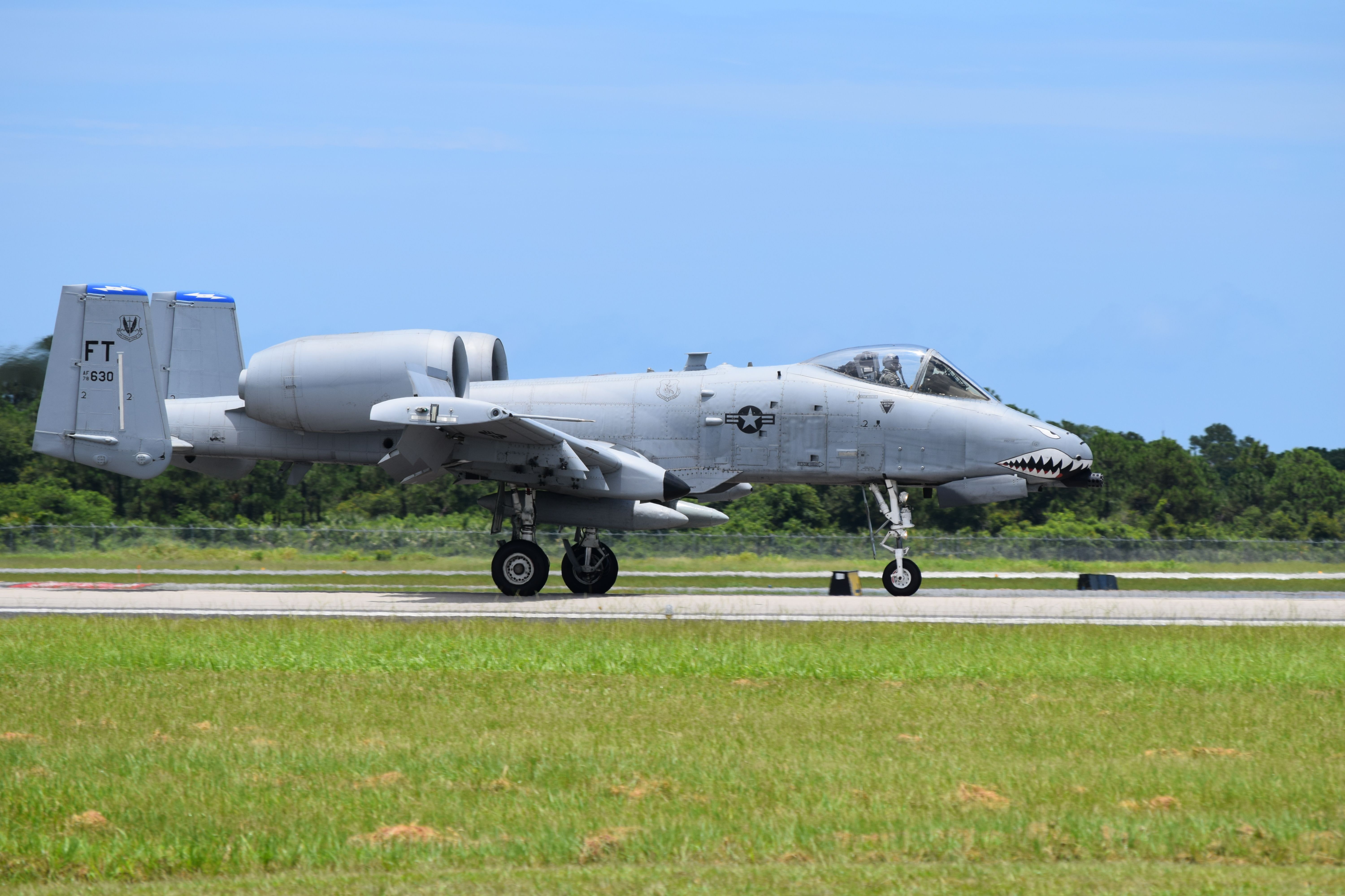 Fairchild-Republic Thunderbolt 2 (AFR78630) - 74FS WFFT A-10 Warthog landing at KVRB Vero Beach Airshow 25JUN16