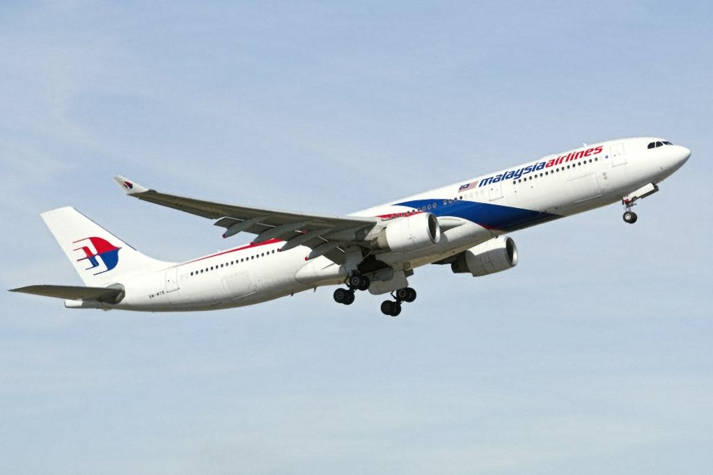 Airbus A330-300 (9M-MTB) - Heading skywards off runway 23 and heading home to Kuala Lumpur, Malaysia. Thursday, 4th April 2013.