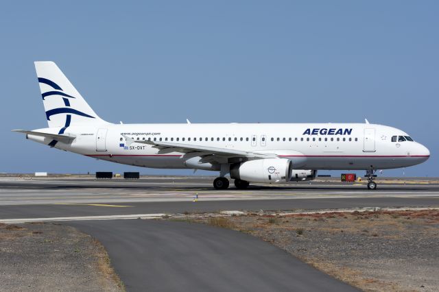 Airbus A320 (SX-DVT) - TENERIFE SUR AIRPORT