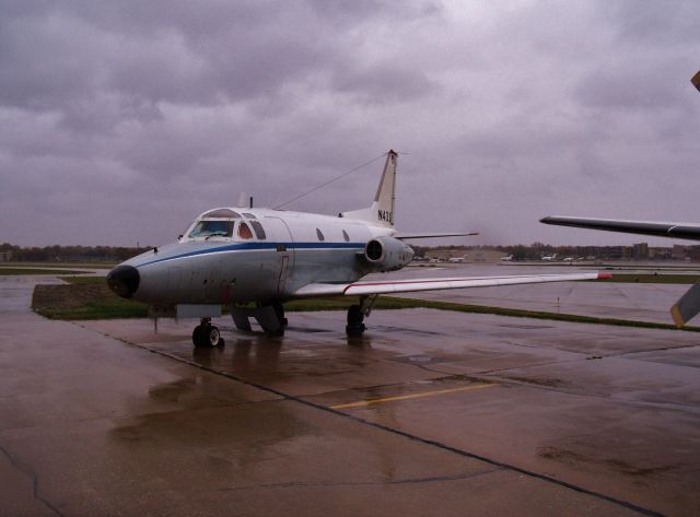 N431NA — - Rockwell t-39 In Des Moines Iowa, Weathering the storm!