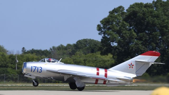 MIKOYAN MiG-17 (N1713P) - Departing for a flight demo at AirVenture 2023