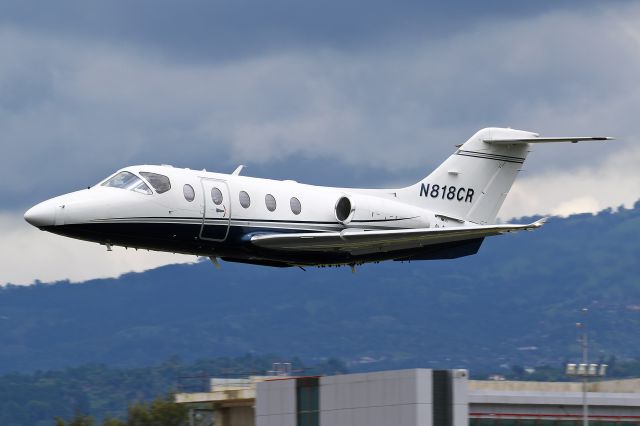 Beechcraft Beechjet (N818CR) - N818CR departing on a repositioning flight to Pavas and a nice low departure.