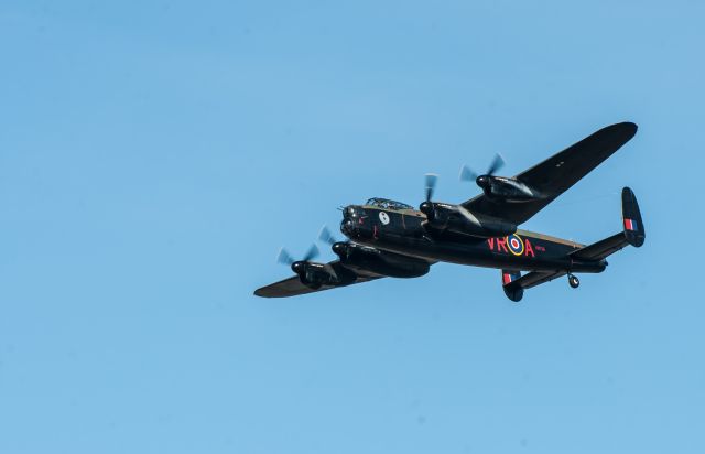 Avro 683 Lancaster (C-GVRA) - 27Sep2014 heading home from UK tour.