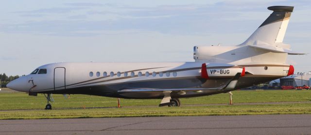 Dassault Falcon 900 (VP-BUG) - The beautiful lines of the Dassault Falcon 900 (VP-BUG) at YOW on 31 Jul 23.  