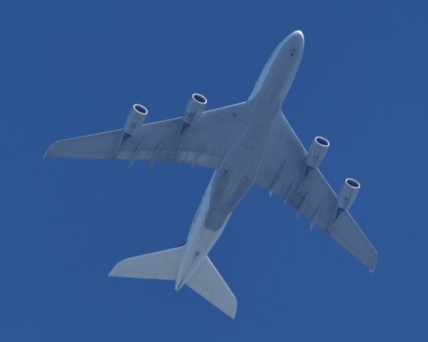 Airbus A380-800 (D-AIMN) - A380 climbing over ETSL 14000 ft