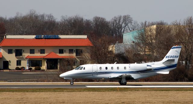 Cessna Citation Excel/XLS (N595RH) - A moment until departure is this 2018 Cessna Citation Excel 560XL in the Winter of 2020.