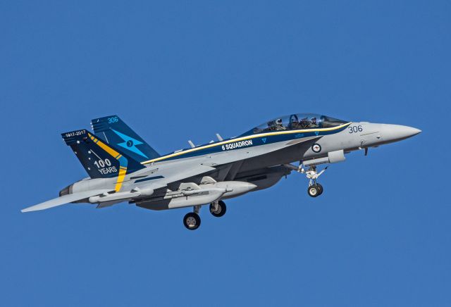 N306 — - 6 Squadron, RAAF EA-18G Growler returning from a mission.